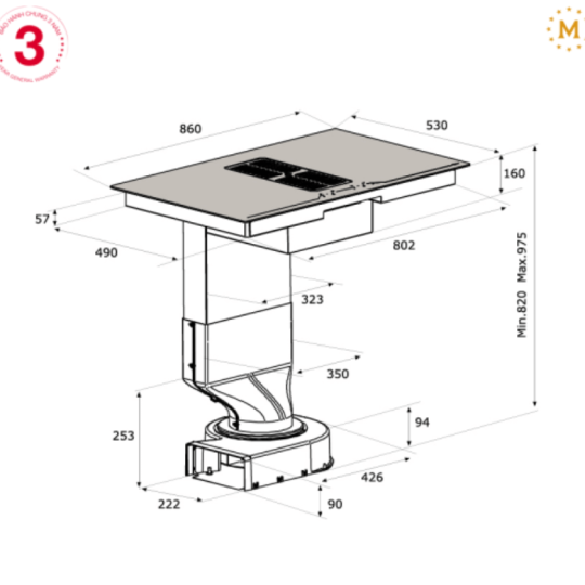 Bếp Từ Malloca HIH-864
