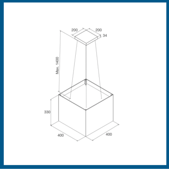 Máy Hút Mùi Malloca CONCRETE K-400BR