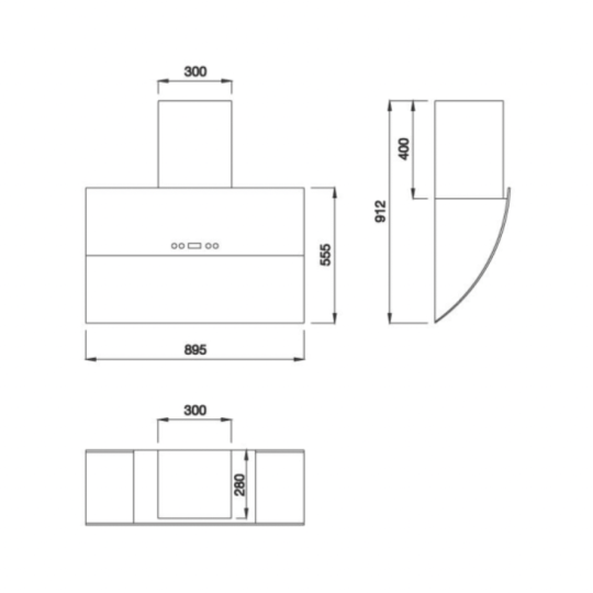 Máy Hút Mùi Malloca MC 9039W