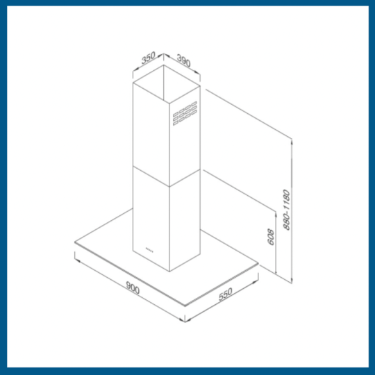 Máy Hút Mùi Malloca MC 9053 ISLA