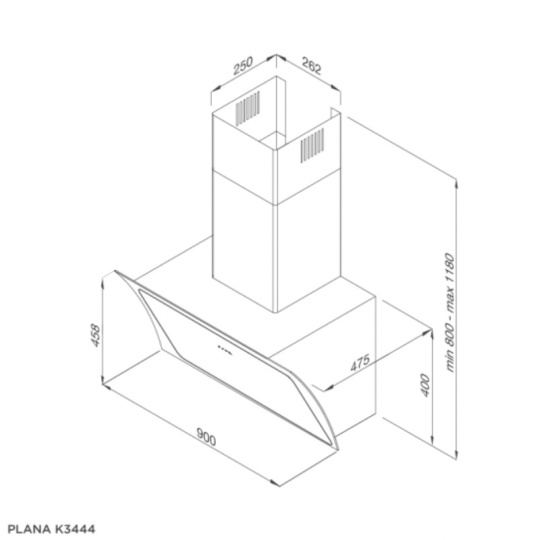 Máy Hút Mùi Malloca Plana K3444